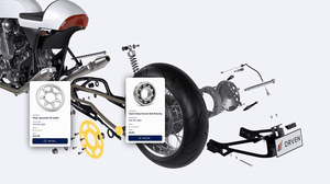 DRVEN Motorbike Parts Catalogue off-white animated