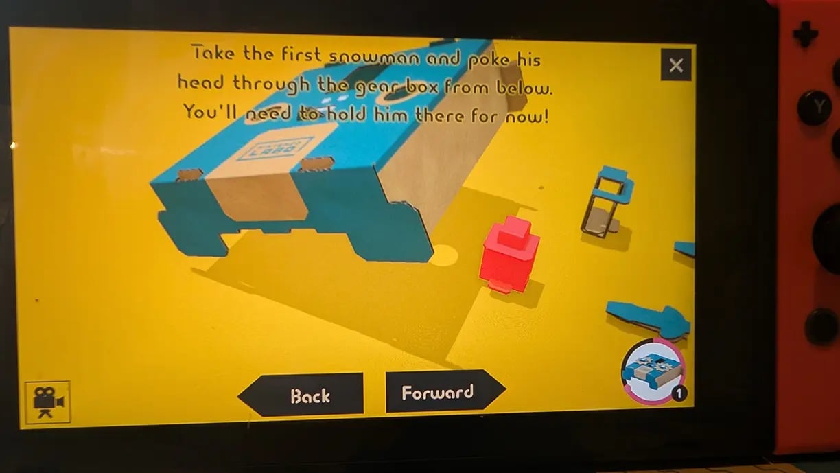 Nintendo Labo Work Instruction Steps example 2